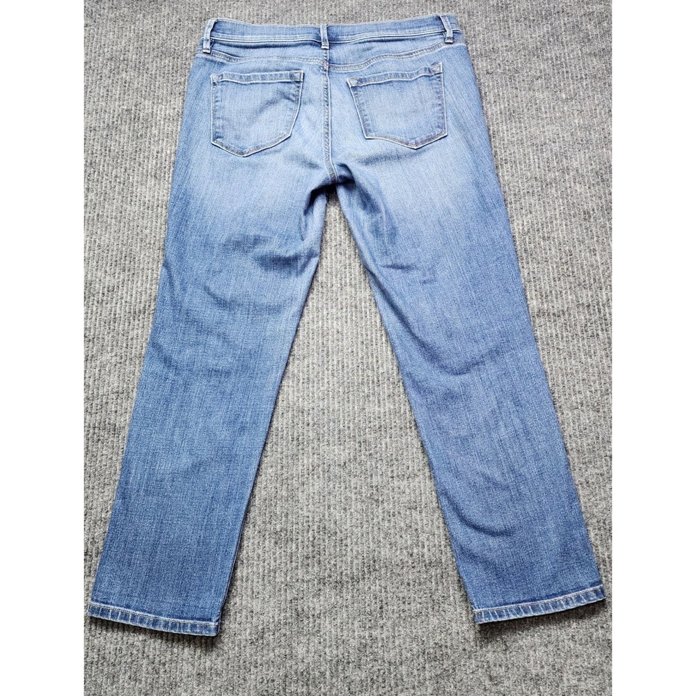 Ann Taylor Loft Modern Cuffed Crop Jeans Womens 29/8 Medium Wash Blue Denim - Picture 8 of 8